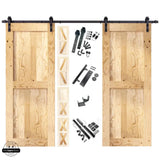 Classic Double Barn Door Kit | Black Hardware