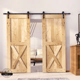 Classic Double Barn Door Kit | Black Hardware