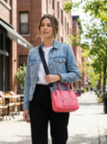 Kendall + Kylie Purse Mini Pink Pebbled Texture Handbag