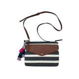 Fossil Stripe Small Crossbody MultiGold