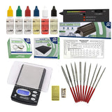 Gold, Silver, & Platinum Testing Kit 10K-24K JSP Acids, Diamond Tester, Digital Scale, Magnifier Loupe, Files & Test Bars