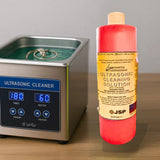 JSP Ultrasonic Cleaning Solution – 16 fl oz Ammoniated Jewelry Cleaner for Gold, Silver, and Precious Stones
