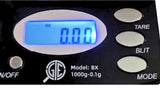 GTE 1000BX Professional Digital Jewelry Scale – 6 Modes: g, oz, gn, ct, ozt, dwt - 1000g × .1g Accuracy