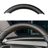 Upper / Lower Cover Steering Wheel Accessories for Tesla Model 3 / Y  -  Carbon Fiber Interior Mods