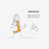 Black & Yellow Vegan Backpack BYMANYC ® New York – Italy Made