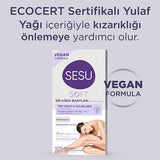 Sesu Soft Wax Strips for Hair Removal - Easy, Quick, Dermatologically Tested - 32 Strips