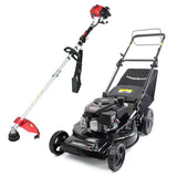 22" 170cc Gas Self-Propelled 3-in-1 Lawn Mower & String Trimmer Combo Kit V8622S1+PS4532