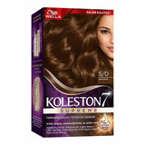Wella Koleston Supreme 5/0 Light Brown Hair Dye Kit: Gray Coverage, Intense Color & Conditioning, Permanent At-Home Hair Color