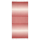 Eklips Red Turkish Towel: Lightweight Peshtemal for Beach, Bath & Travel - Vibrant, Absorbent & Compact