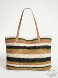 I.N.C. Beach Summer Vacation Tropical Straw Tote