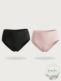 2-Pack Charter Club Pretty Cotton Hi Cut Bikini, Size Small