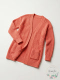 Juniors Stitch-Detail Cardigan Sweater, Large