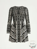 Free PeopleTegan Boarder Printed Mini Dress, Size 4
