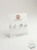 Giani Bernini 2-PC. Set Cultured Freshwater Pearl and Cubic Zirconia Stud