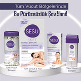 Sesu Soft Wax Strips for Hair Removal - Easy, Quick, Dermatologically Tested - 32 Strips