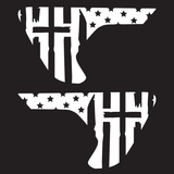 One Nation Cross Vent Decals
