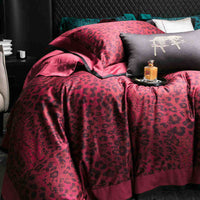 Vintage Leopard Egyptian Cotton 4-Piece Bedding Set | 3CARATS