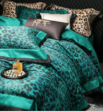 Vintage Leopard Egyptian Cotton 4-Piece Bedding Set | 3CARATS