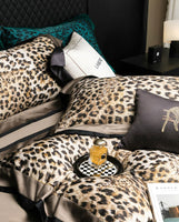 Vintage Leopard Egyptian Cotton 4-Piece Bedding Set | 3CARATS