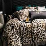 Vintage Leopard Egyptian Cotton 4-Piece Bedding Set | 3CARATS