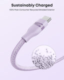 Anker USB-A to USB-C Cable (3 ft / 6 ft, Upcycled-Braided)