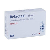Relactaz Lactase Enzyme Supplement - 30 Tablets for Lactose Intolerance Relief & Digestive Aid