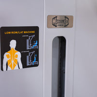 Vogue Lat/Low Row - Muscle D Fitness - Adjustable Seat - Pin Selectorized - Combo Back Machine