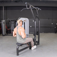 Vogue Lat/Low Row - Muscle D Fitness - Adjustable Seat - Pin Selectorized - Combo Back Machine