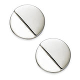 Alfani Gray Acrylic Round Button Earrings