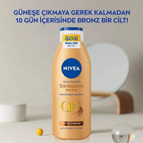 Nivea Nivea Q10 Firming & Tanning Body Lotion - Moisturizing, Sunless Tan, Firming Body Care for Fair to Medium Skin Tones