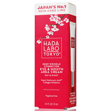 Hada Labo Anti-Wrinkle Cream for Eye and Mouth Area - Hydrating, Smooths Fine Lines, 0.51 fl oz