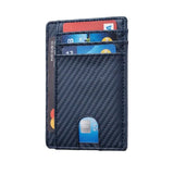 Leather Slim Wallet Credit Card Holder RFID Blocking Pocket ID Money USA