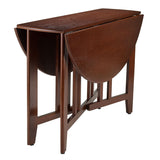Mission Style Round 42-inch Double Drop Leaf Dining Table