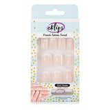 Eklips French Pink Oval False Nails - Achieve Salon-Quality Manicures at Home with Easy Application Adhesive Nails