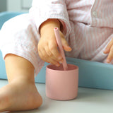 OiOi Silicone Sippy Cup - Easy Grip Toddler Cup for Safe Self-Feeding, Microwave & Sterilizer Safe, Food Grade Silicone