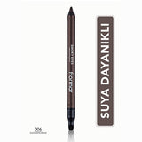 Flormar Smoky Eyes Bronze Eyeliner Pencil: Waterproof, Smudge-Proof, Long Lasting, & Highly Pigmented for Effortless Smoky Eyes