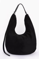 Faux Suede Bindle Bag