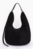Faux Suede Bindle Bag