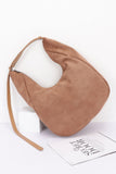 Faux Suede Bindle Bag