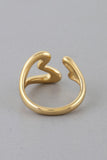 Be Mine Twin Heart Wrap Ring