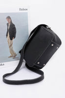 Faux Leather Crossbody Handle Bag