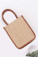 Faux Straw Tote Bag