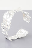 Abstract Ripple Open Cuff Bracelet