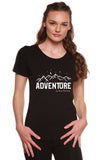 Adventure Printed Women's Bamboo/Cotton Short Sleeve Scoop Neck T-Shirt