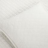 King/CAL King Lightweight Cotton Linen White Reversible 3-PC Quilt Set