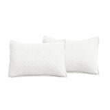 King/CAL King Lightweight Cotton Linen White Reversible 3-PC Quilt Set