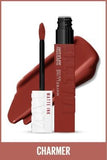 Maybelline Super Stay Matte Ink 510 Charmer: Long Lasting Liquid Matte Lipstick, Highly Pigmented, All-Day Wear, Transfer-Proof Lip Color