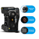 2017-2019 Ford F-250/ F-350/ F-450/ F-550 Super Duty Halogen Headlight 1 Right Side Only - Chrome/Clear Lens