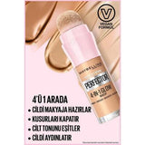 Maybelline Instant Perfector Glow Multifunctional Vegan Foundation Makeup - Light Medium Shade, Concealer, Primer, BB Cream Alternative