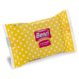 Benri Mini Wet Pocket Wipes Gentle Cleansing 3-Pack